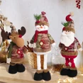thumbnail image 2 of Muñeco de nieve de patas largas telescópico, muñeco de Papá Noel, alce, adorno para fiesta de Navidad, regalo de decoración navideña, feliz año nuevo 2025, 2 of 5