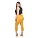 thumbnail image 3 of Pantalon capri de gamuza Roman Fashion /Tallas Extras, 5058 (Mostaza) amarillo 36, 3 of 6