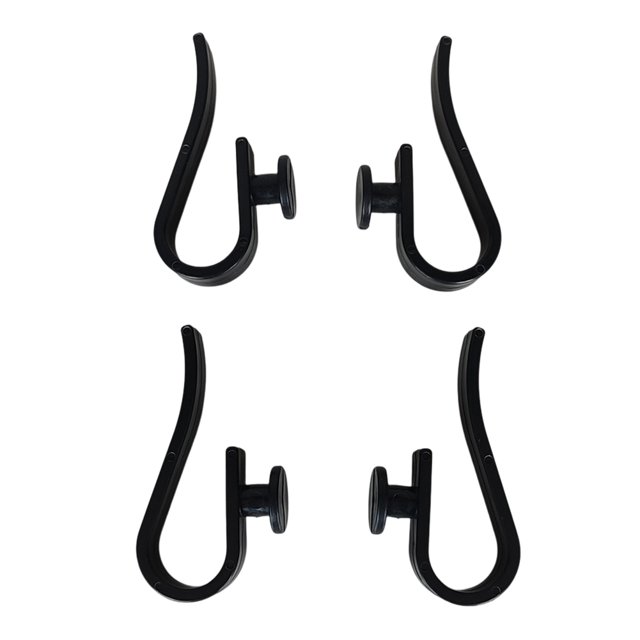 Manos Ganchos Inserte Gancho de fácil transporte Accesorios para bolsas de bricolaje para bolsas Bogg (negro 10 piezas)