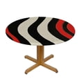 thumbnail image 3 of Orinice Pattern Stripe Vorticism Round Table Cover Stain Resistant Washable Indoor Outdoor Tablecloth Kitchen Dining Wedding Parties 100% Polyester Fiber 31-35, 3 of 8