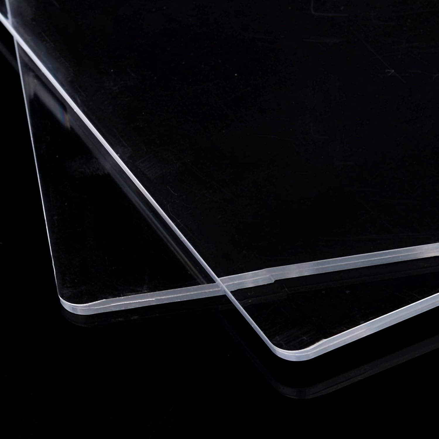 2PCS Acrylic Cutting Pads Transparent Die Cutting Plates Die Cutting Mat for Die Cutting Work Crafting -7.7 x 6 Inch Clear DIY