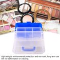 thumbnail image 4 of 3 Layers Storage Box, Multifunctional Plastic Tool Box Multipurpose Organizer and Portable Handled Storage Case for Art Craft and Cosmetic, 4 of 7