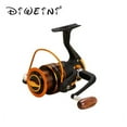 thumbnail image 2 of Spinning Fishing Reel Black / White Carp Reel 12BB + 1 Bearing Balls 1000-9000 Series Spinning Reel Boat Rock Fishing Reel Wheel ,Rigid Aluminum Skeletal Frame, 2 of 7