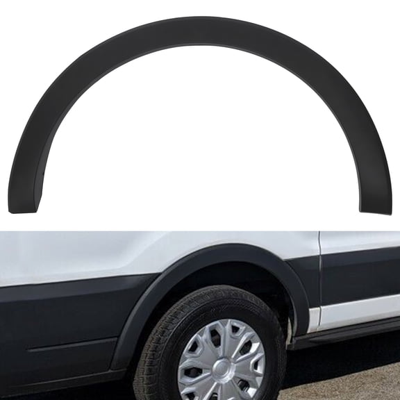 Rear Right Side Wheel Arch Fender Molding, Wheel Fender Opening Arch Trim Compatible with Ford Transit 150/250/350 2015-2022 (OE: CK4Z61280K96AC)