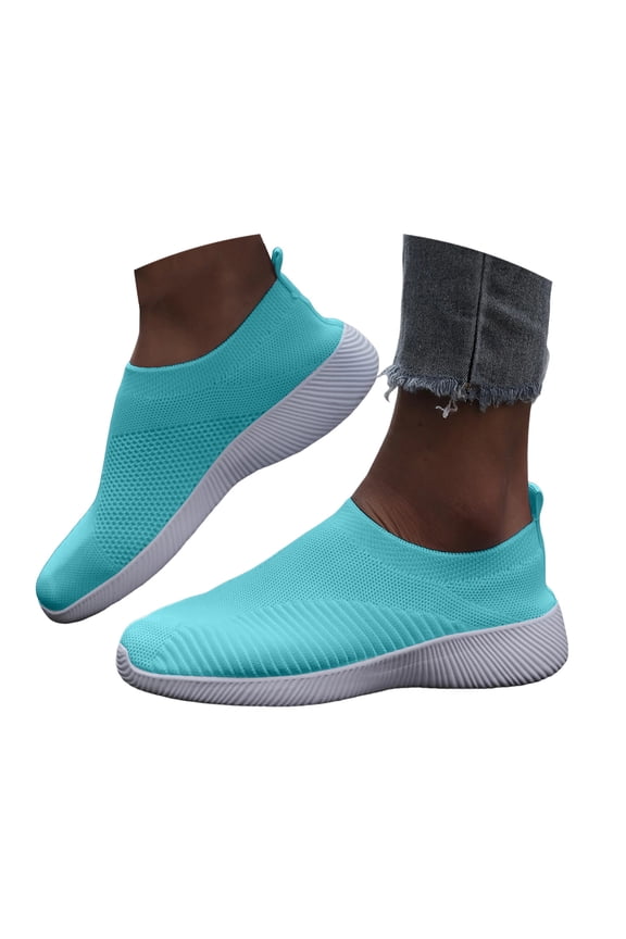 Lightweight Walking Shoes Women Comfortable Breathable Elastic Sock Shoes Sneakers