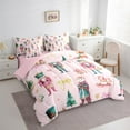 thumbnail image 3 of Feelyou Kawaii Pink Nutcracker Bedding Comforter Set 7pcs, Christmas Princess Bowknot Queen Bedding Sets, Teen Kid Child Reversible Queen Sheet Sets, Ultra Soft Home Decor, 3 of 7