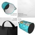 thumbnail image 2 of Rateoe Coral And Seashell On The Beach Pattern Round Laundry Hamper Basket, Tall Hamper Basket for Blanket Storage, Nursery Clothes Hamper for Laundry in Bedroom and College Dorm-Medium, 2 of 6