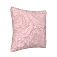 thumbnail image 2 of ZNDUO Square Home Decorative Throw Pillows, Corduroy Pink Floral pattern Couch Pillows, Throw Pillows for Bed, 18"x18", 2 of 8