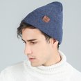 thumbnail image 4 of Beanie Hat Warm Unisex Solid Color Knit Cuffed Beanie Hat Watch Cap for Winter, 4 of 10