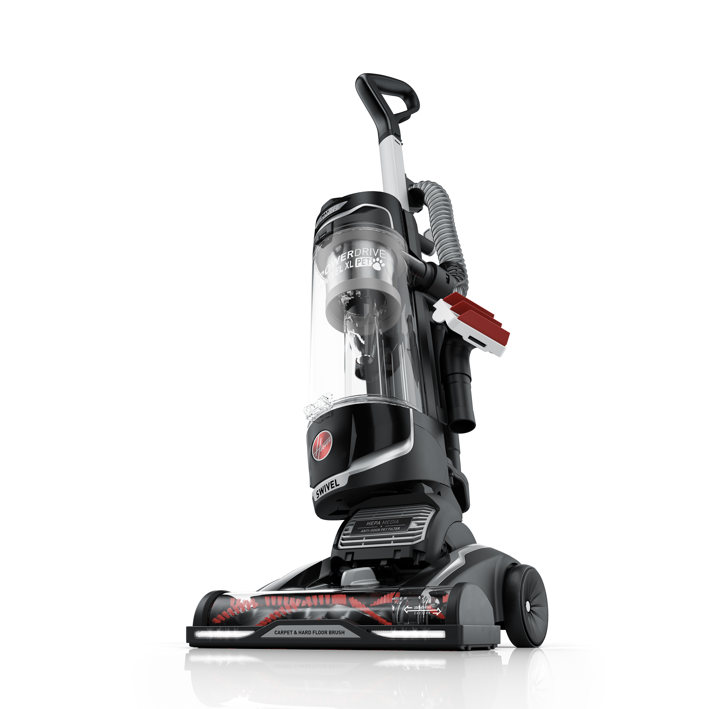 Hoover MAXLife Power Drive Swivel XL Pet Bagless Upright Vacuum Cleaner with HEPA Media Filtration, UH75210, New - image 3 of 9