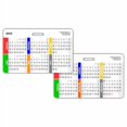 thumbnail image 1 of Calendrier Mensuel 2025 Badge Carte Horizontale (Lot de 5), 1 of 4