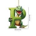 thumbnail image 2 of Colgante para acrílico dinosaurio letra P forma ornamento árbol de Navidad coche 2D plano, 2 of 3