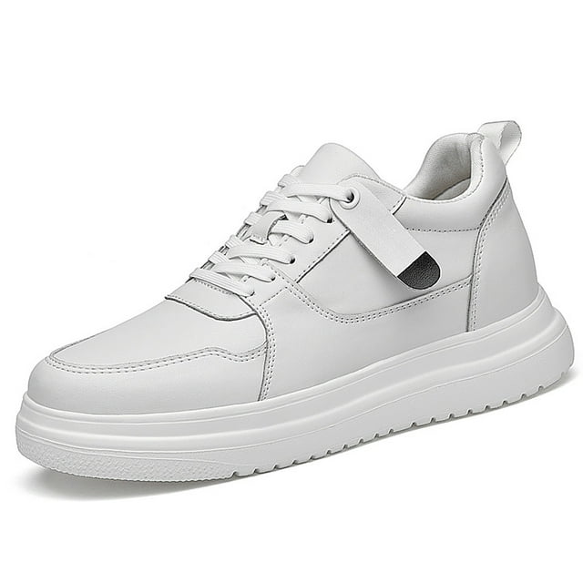 Zmoon Men's Shoes Summer Breathable New Style Inner Height Increase White Shoes Invisible Height Increase Shoes 10Cm Sports Casual Shoes Men's Board Shoes