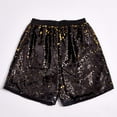 thumbnail image 5 of uikmnh Mens Shorts Reversible Sequin Casual Shorts Streetwear Fashion Loose Fit Comfortable Breathable Lightweight Summer Outdoor Daily Wear Size:XL, 5 of 5