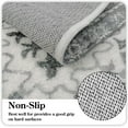 thumbnail image 3 of Vintage Bathroom Runner Rug Gray Non-Slip Soft Long Bathroom Rugs Machine Washable Oriental Bath Mat Traditional Farmhouse Floral Floor Mats for Sink Shower Bathtub, 18x47 inch, 3 of 6