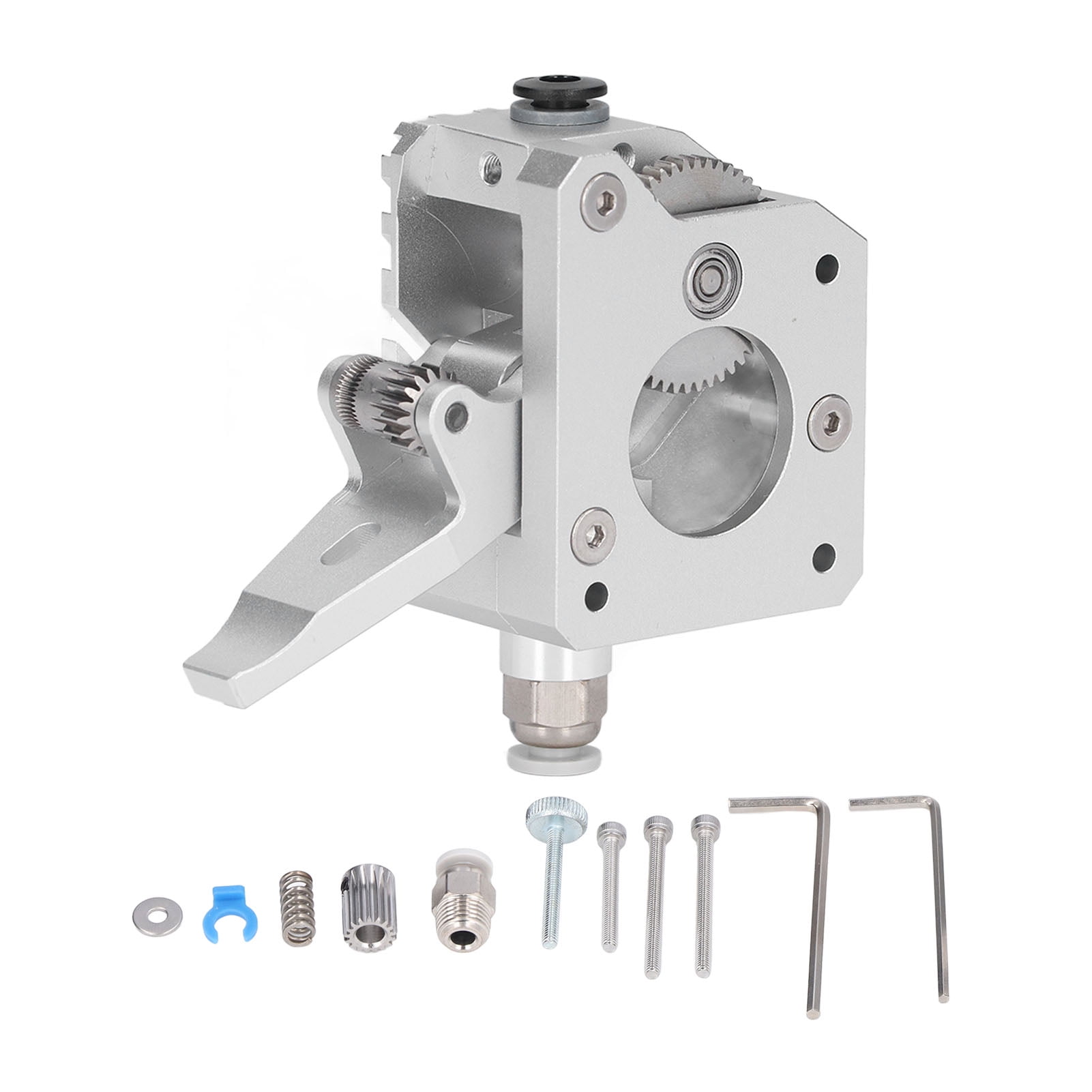 Extrusor de doble engranaje MK8 de metal plateado para Prusa I3 Mk3 ...