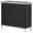 Black, variant on Folding Portable Bar Table,Trade Show Podium with Carrying Case, Storage Shelf & Black Skirt for Indoor, Outdoor, Party, Picnic,38.39" x 15.16" x 34.25"