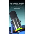 thumbnail image 4 of USB Dynamic Microphone RGB Gaming Microphone Computer Condenser MIC for Podcast Gaming Live Streaming Black, 4 of 7