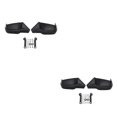 thumbnail image 2 of Transemion Windshield Hand Guard Motorcycle Accessory For Outdoor Enthusiasts ABS Motorcycle Handlebar Protector black 2Set, 2 of 6