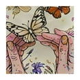 thumbnail image 4 of Acheng Butterfly Flowers Art Square Tablecloth with Elastic Edge 100% Polyester Fiber 36*36, 4 of 8