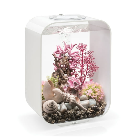 biOrb LIFE 15 Aquarium with Standard Light - 4 Gallon, White