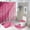 style-1, variant on Peace Floral Hippie Pattern Shower Curtain Set Modern Bathroom Decor Mats 4pcs Fabric Bathroom Curtain Slip Floor Rug Toilet Lid