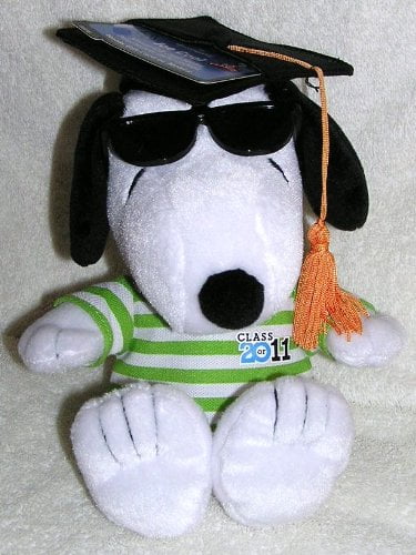 snoopy graduation plush