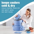 thumbnail image 4 of Paquete de 2 Bolsas de Hielo Flexibles XL Cool Coolers Fit & Fresh Azul, 4 of 7