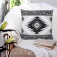 thumbnail image 3 of Pillow Covers 24x24 Set of 2, Gray Boho Throw Pillow Covers Decorative Couch Cushion Cover, Southwestern Ethnic Abstract Geometric Microfiber Soft Square Pillowcases for Bedroom Living Room Sofa, 3 of 7
