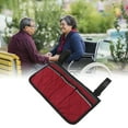 thumbnail image 4 of Sac Latéral pour Fauteuil Roulant, Sac à Bandoulière en Polyester à Poches Multiples Grande Capacité pour Scooters Noir, Rouge, 4 of 8