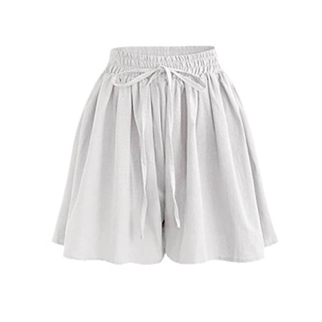 Pantalones cortos de yoga Fnochy para mujer, de talla grande, con lazo, deportivos