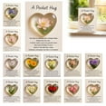 thumbnail image 4 of 1PCS Exquisite Flower Pocket Hug Gift Heart-Shaped Acrylic Keepsake with Blessing Card for Encouragement & Support,NewYear Valentine's Day Mother's Day HealingLove Present for Love Ones &Friends, 4 of 4