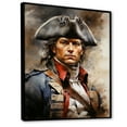 thumbnail image 2 of Designart "The Epic Tale of the American Revolutionary War II" Historical Floater Framed Canvas Art Print, 2 of 7