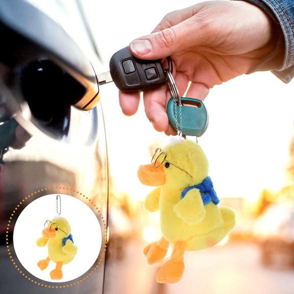 PTOOTP Key Chain Pendant Duck Shape Fashionable Keychain for Family Members Giving 1Pcs Back to School