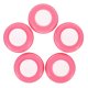 thumbnail image 3 of BRIGHTFUFU 5 discos de sellado de silicona antifugas para biberones. Tapas universales para biberones de viaje. Tapón de sellado para biberones de leche de vidrio, color rosa., 3 of 8