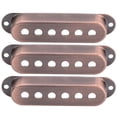 thumbnail image 2 of Guitar Pickup Cover, Brass Single Pickup Cover, Long Service Life Easy To Install And Remove For Bands Guitar Practice And Performance Bass Gold,Black,Silver,Red Copper,Bronze, 2 of 8