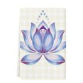 thumbnail image 2 of Blue Lotus Flowers Kitchen Towels Set of 1, Classic Love Heart Leaves Yellow\ Absorbent Dish Towels for Kitchen, Microfiber Hand Towel, Quick Drying Tea Towel for Cleaning Decorative Dishcloths, 2 of 7