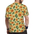 thumbnail image 2 of Wukai Leaves Avocado Print Men's Short-Sleeved Mesh T-Shirt,Quick-Dry Short Sleeve Workout T-Shirt-, 2 of 8