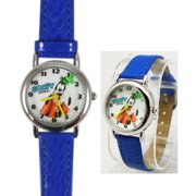 Goofy Dark Blue Colored Watchband Watch (25mm)