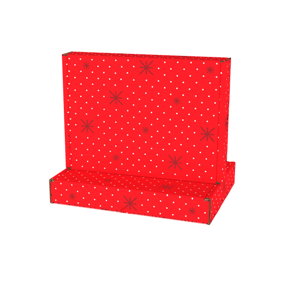 Pen+Gear Holiday Decorative Tuck-Top Shipping Box, 13 x 10 x 2 Inches, 2-Pack
