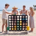 thumbnail image 4 of Costway Jumbo 4-to-Score 4 in A Row Board Game Set Outdoor Indoor Kids Adults Family Fun White + Black, 4 of 9