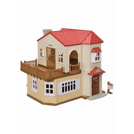 Calico Critters Red Roof Country Home - Secret Attic Playroom, Dollhouse Playset