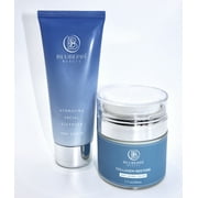 BluBerri Beauty Nightly Essentials Bundle of 2, 1 Hydrating Facial Cleanser, Collagen Restore with Retinol - All Skin Types