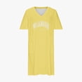 thumbnail image 5 of Sentmoon Summer Maxi Dresses for Women Short Sleeve with Print Breathable Womens Cocktail Dress 2026 Business Loose Fit Plus Size V Neck Semi Formal Wedding Guest Dress Yellow L, 5 of 6