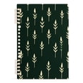 thumbnail image 7 of FORMRS 1-Subject Spiral Notebook 8" x 5" College Ruled 60 Refillable Sheet A5 Hard Cover, 2 Pack, Dark Green Plants, 7 of 7
