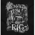 thumbnail image 2 of Chicks Dig Rig Big Trucks Tractor Men's Big & Tall Crewneck Graphic Tee Brisco Brands 2X, 2 of 5