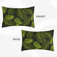 thumbnail image 4 of Balery Tropical Palm Leaves Fern Leaf Bedding Queen Pillow Cases - Envelope Closure - Soft Brushed Microfiber Fabric - Shrinkage and Fade Resistant Pillow Cases-16"x24", 4 of 9