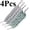 2 Gray+2 Green, variant on 4 Packs Long Stretch Back Sponge with Rope Handles Back Scrubber Bath Shower Mesh Sponge Exfoliating Body Scrub Stretch Braided Loofah for Men and Women (2 Gray+2 Lotus Pink)