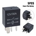 thumbnail image 4 of Scienceny Relé automático de caja premium de 5 piezas: conductividad fuerte para una larga vida útil Relé de automóvil automotriz Vehículos, repuestos y accesorios Mis negro Relé de cuatro pines, 4 of 6