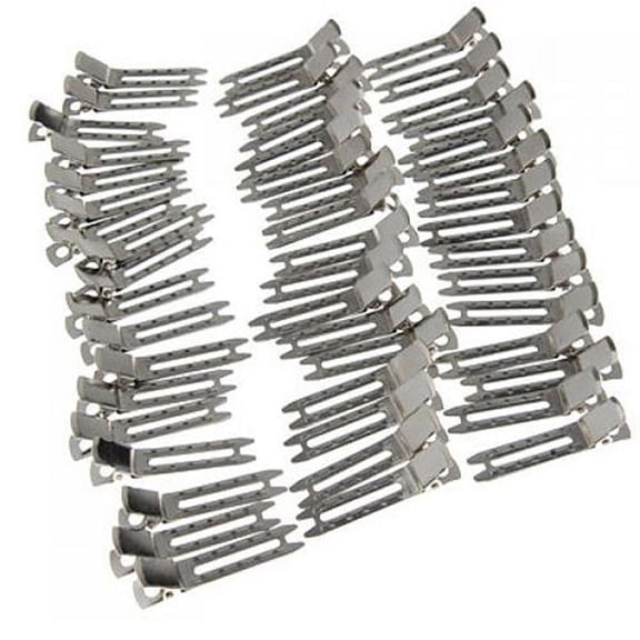 BESTYASH 50pcs U Shaped Hair Forks in Nickel Plated Metal for Hair Styling Needs